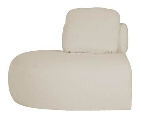 Sofá Módulo Lateral Esquerdo Laguna by Elle - Boucle Bege | Westwing