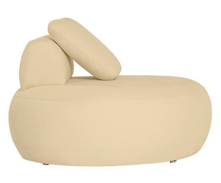 Sofá Módulo Lateral Esquerdo Laguna by Elle - Boucle Bege | Westwing