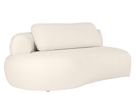 Sofá Módulo Lateral Esquerdo Estendido Laguna by Elle - Boucle Off-White | Westwing