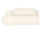 Sofá Módulo Lateral Esquerdo Estendido Laguna by Elle - Boucle Off-White, Cru | WestwingNow