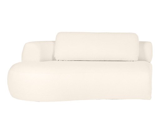 Sofá Módulo Lateral Esquerdo Estendido Laguna by Elle - Boucle Off-White, Cru | WestwingNow