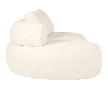 Sofá Módulo Lateral Esquerdo Estendido Laguna by Elle - Boucle Off-White | Westwing