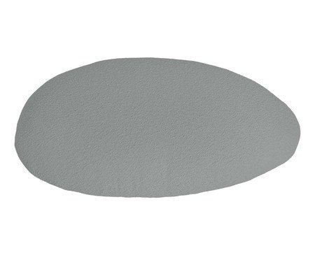 Almofada Braço Orgânico Oval Laguna by Elle - Boucle Cinza