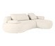 Sofá Laguna by Elle - Chaise Direita Boucle Off White VI, Cru | WestwingNow