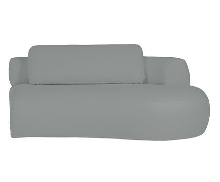 Sofá Módulo Lateral Direito Estendido Laguna by Elle - Boucle Cinza | Westwing