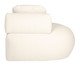 Sofá Módulo Chaise Direita Laguna by Elle - Boucle Off-White, Cru | WestwingNow