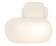 Sofá Módulo Chaise Direita Laguna by Elle - Boucle Off-White, Cru | WestwingNow