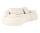 Sofá Lateral Esquerda Estendida Laguna by Elle - Boucle Off-White III, Cru | WestwingNow