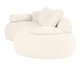 Sofá Lateral Esquerda Estendida Laguna by Elle - Boucle Off-White III, Cru | WestwingNow