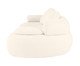 Sofá Lateral Esquerda Estendida Laguna by Elle - Boucle Off-White III, Cru | WestwingNow