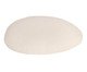 Almofada Braço Orgânico Oval Laguna by Elle - Boucle Off-White, Cru | WestwingNow