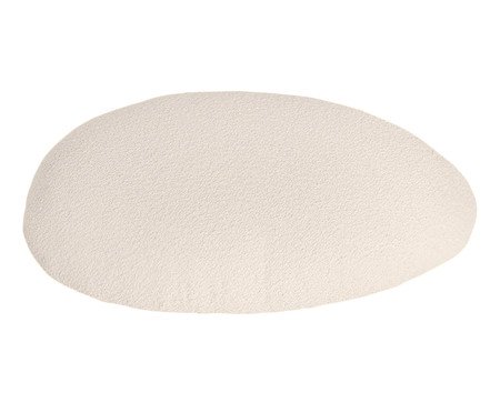 Almofada Braço Orgânico Oval Laguna by Elle - Boucle Off-White