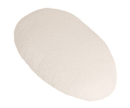 Almofada Braço Orgânico Oval Laguna by Elle - Boucle Off-White | Westwing