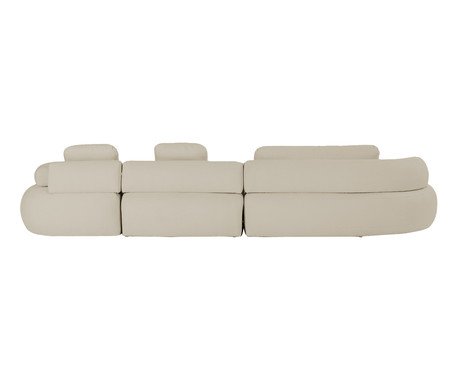 Sofá Chaise Esquerda Laguna by Elle - Boucle Bege VIII | Westwing