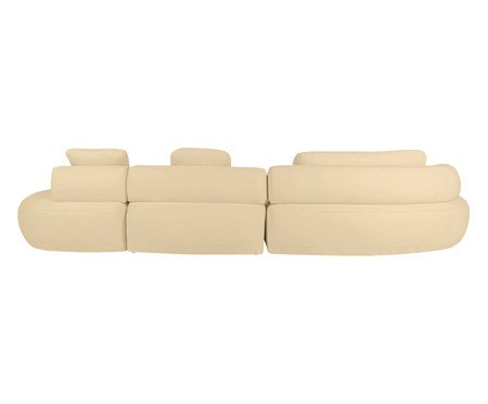Sofá Chaise Esquerda Laguna by Elle - Boucle Bege VIII | Westwing