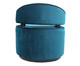 Poltrona em Veludo Giratória Ayla I Azul - 80X85X80cm, blue | WestwingNow