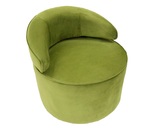 Poltrona em Veludo Giratória Ayla II Verde - 80X85X80cm, green | WestwingNow