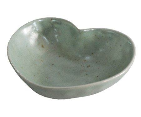 Bowl em Porcelana Coração Furtacor Perola - 13,2X4,2X10,5cm