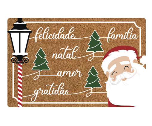 Capacho Natal Palavras de Afeto, red | WestwingNow