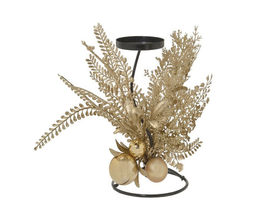 Candelabro decorado 1 Vela Dourado, gold | WestwingNow