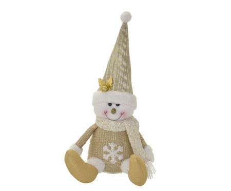 Boneco de Neve Decorativo Dourado