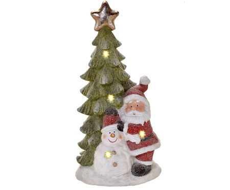 Papai Noel Decorativo com Luz Vermelho