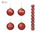 Jogo 8 Bolas Natal Vermelho Fosco, red | WestwingNow