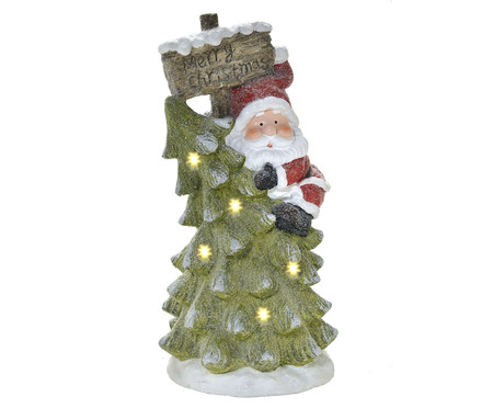 Papai Noel Decorativo com Luz Vermelho