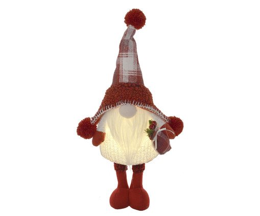 Gnomo Natalino com Luz Vermelho, red | WestwingNow