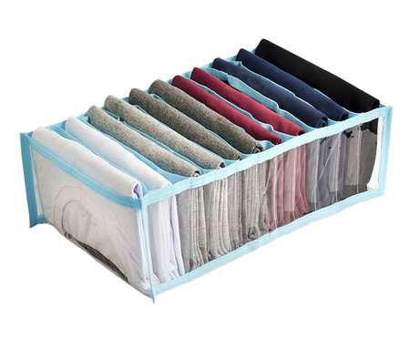 Organizador Colmeia Cristal Premium G Azul