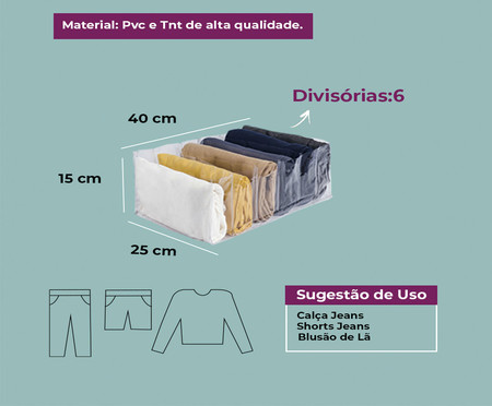 Organizador Colmeia Cristal Premium M1 Azul | WestwingNow