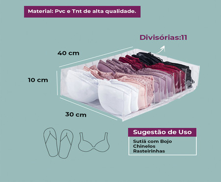 Organizador Colmeia Cristal Premium GG Rosa | WestwingNow