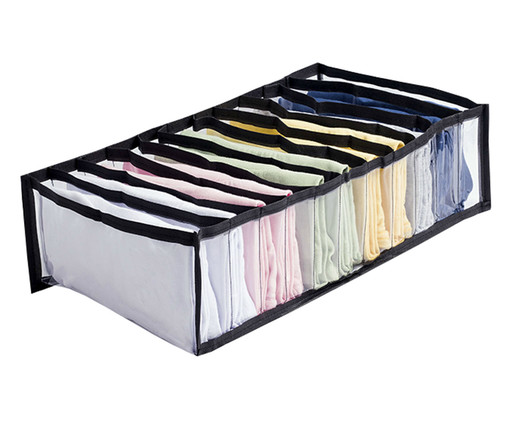 Organizador Colmeia Cristal Premium M Preto, Transparente | WestwingNow