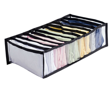 Organizador Colmeia Cristal Premium M Preto