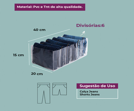 Organizador Colmeia Cristal Premium P1 Preto | WestwingNow