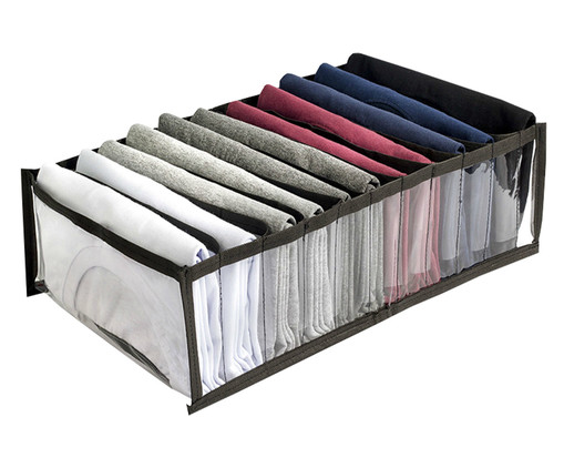 Organizador Colmeia Cristal Premium G Preto, Transparente | WestwingNow