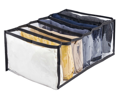 Organizador Colmeia Cristal Premium M1 Preto, Transparente | WestwingNow