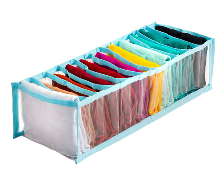 Organizador Colmeia Cristal Premium P Azul