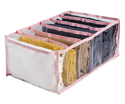 Organizador Colmeia Cristal Premium M1 Rosa, Transparente | WestwingNow