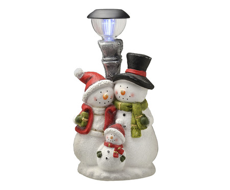 Boneco de Neve com Luz Vermelho e Verde