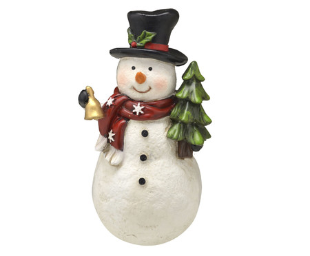 Boneco de Neve Branco e Verde