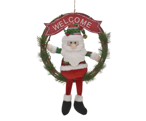 Guirlanda Papai Noel Branco e Vermelho, Branco | WestwingNow