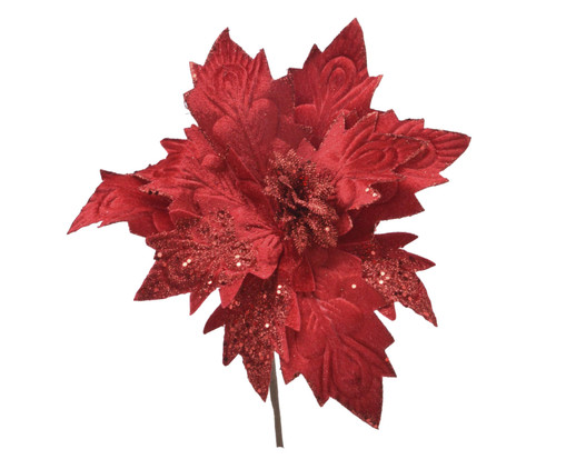 Enfeite de Natal Flor Natalina Vermelho, Vermelho | WestwingNow