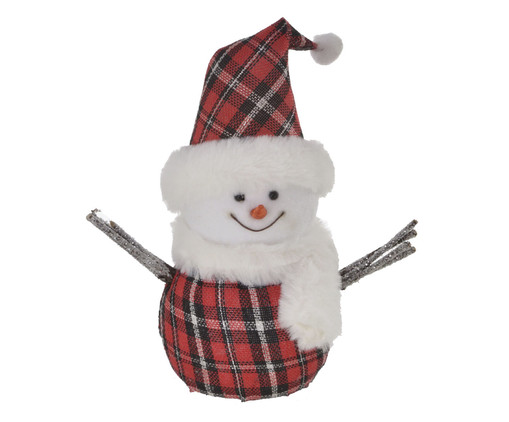 Boneco de Neve Branco e Vermelho, Branco | WestwingNow