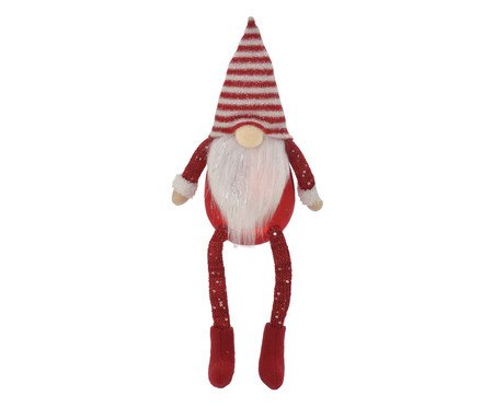 Gnomo Natalino com Luz Branco e Vermelho | Westwing