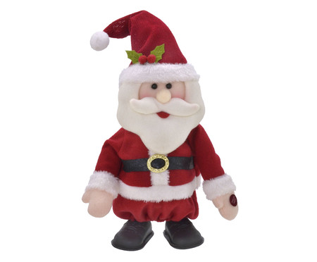 Papai Noel Som e Movimento Vermelho e Branco