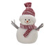 Boneco de Neve Vermelho e Prata, Branco | WestwingNow