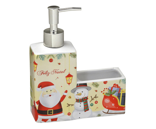 Dispenser Porta Esponja Natal None, Colorido | WestwingNow