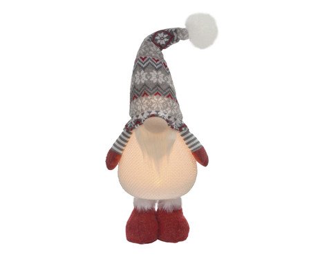 Gnomo Natalino com Luz Vermelho e Branco | Westwing