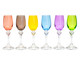 Jogo de Taças para Licor em Cristal Zila - Colorido, Multicolorido | WestwingNow